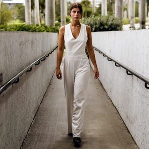 Forever 21  White Jumpsuit.